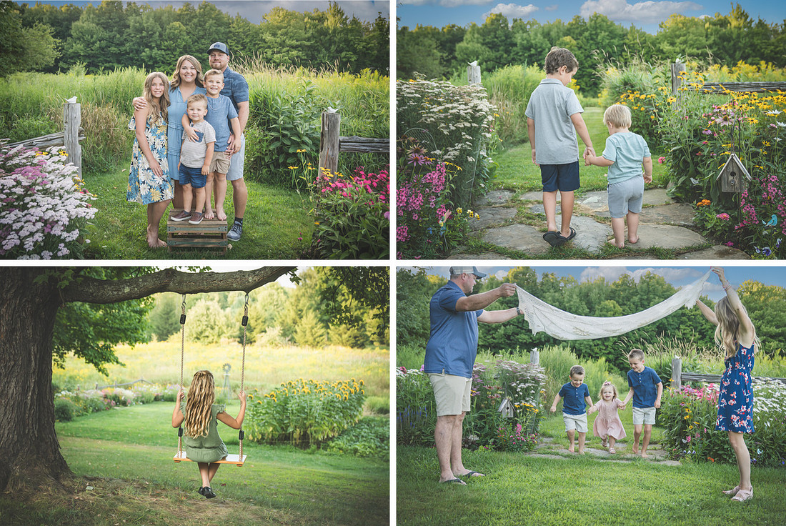 Country Garden Sessions Potsdam NY Child and Family Photographer
