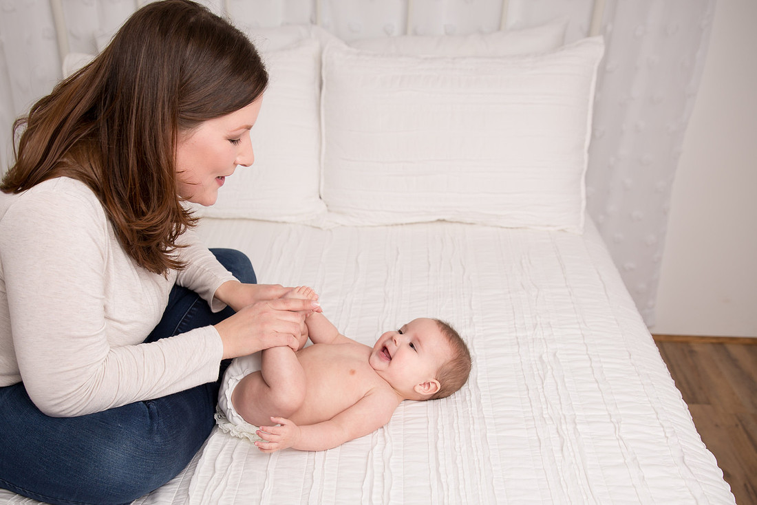mom playing with baby girl potsdam ny child photographer